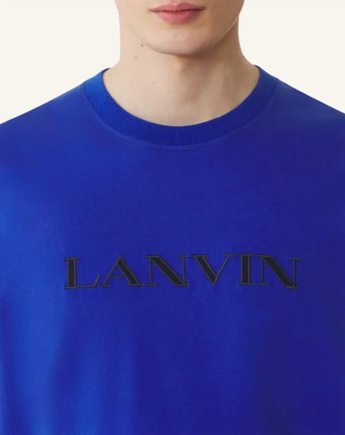 T-shirt in cotone ricamata Lanvin T-shirt in cotone ricamata Lanvin
