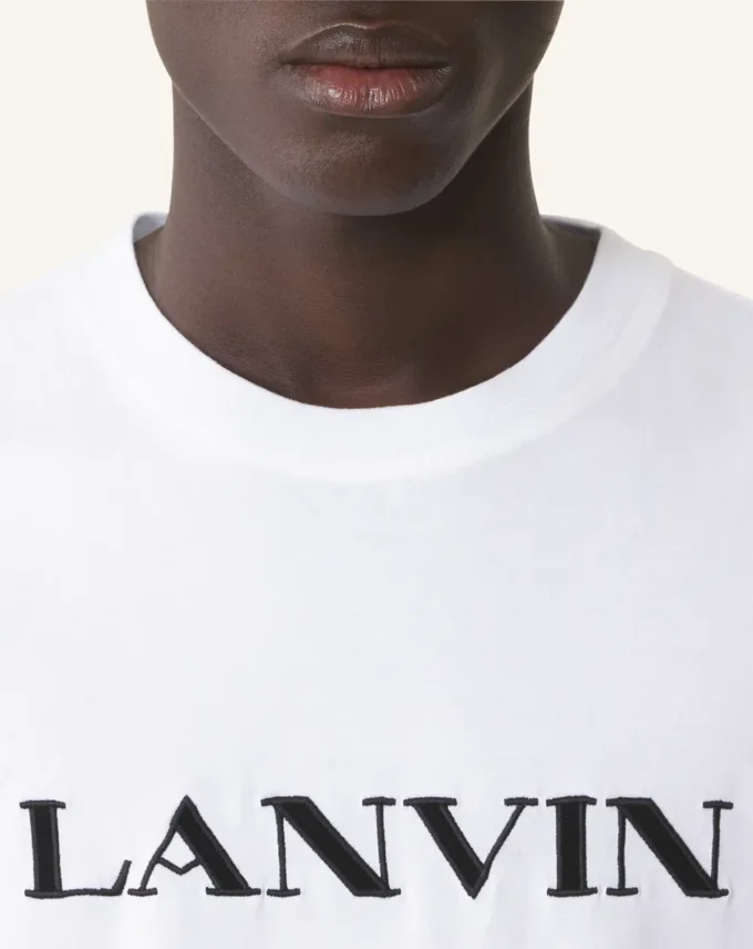 T-shirt in cotone ricamata Lanvin T-shirt in cotone ricamata Lanvin