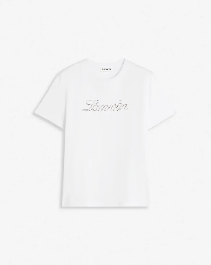 T-shirt ricamata con perline Lanvin T-shirt ricamata con perline Lanvin