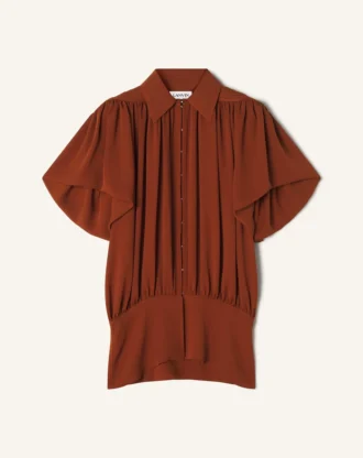 Top in georgette di seta