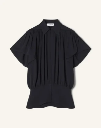 Top in georgette di seta