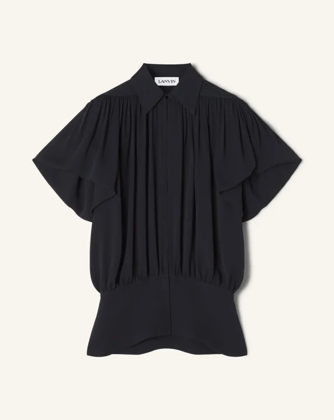 Top in georgette di seta Top in georgette di seta