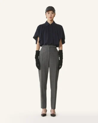 Top in georgette di seta