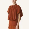 Top in georgette di seta Top in georgette di seta