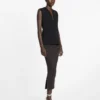 Top in jersey con scollatura profonda Top in jersey con scollatura profonda