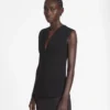 Top in jersey con scollatura profonda Top in jersey con scollatura profonda