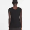 Top in jersey con scollatura profonda Top in jersey con scollatura profonda