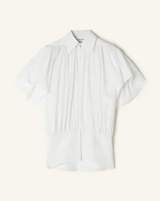 Top in popeline di cotone