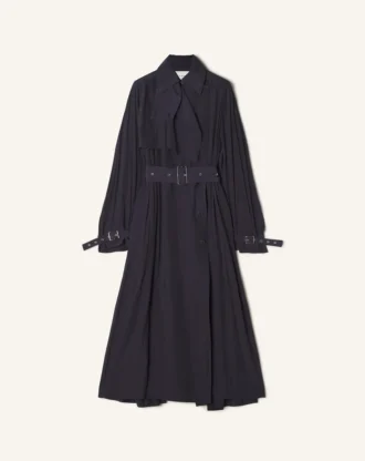 Trench in charmeuse