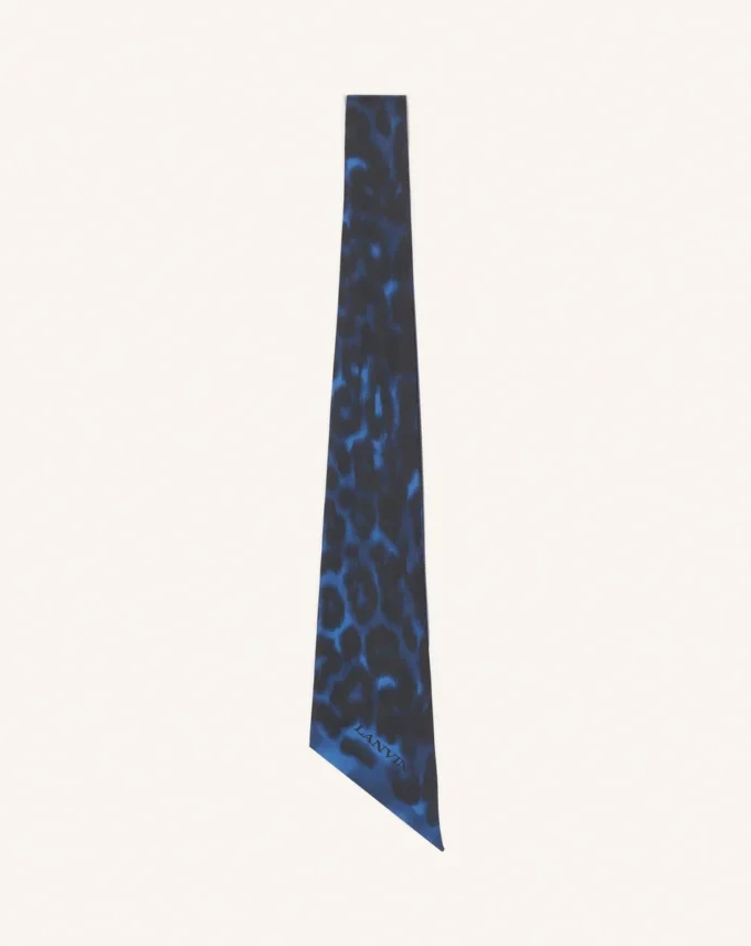 Twilly in seta con stampa leopardata Twilly in seta con stampa leopardata