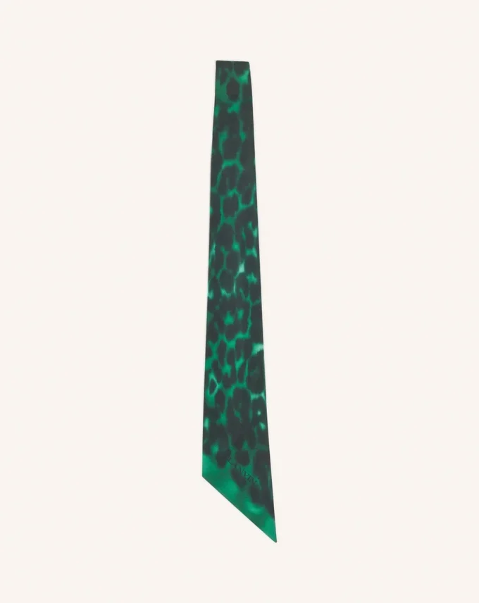 Twilly in seta con stampa leopardata Twilly in seta con stampa leopardata