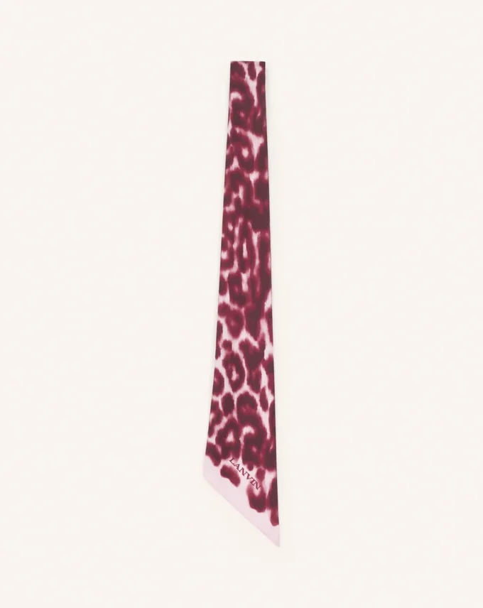 Twilly in seta con stampa leopardata Twilly in seta con stampa leopardata