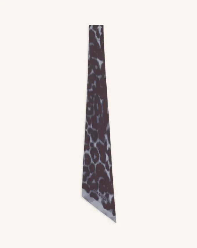 Twilly in seta con stampa leopardata Twilly in seta con stampa leopardata
