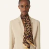 Twilly in seta con stampa leopardata Twilly in seta con stampa leopardata