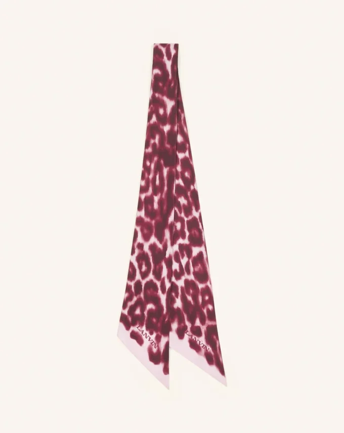 Twilly in seta con stampa leopardata Twilly in seta con stampa leopardata