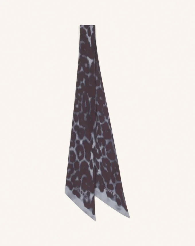Twilly in seta con stampa leopardata Twilly in seta con stampa leopardata