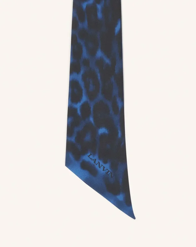 Twilly in seta con stampa leopardata Twilly in seta con stampa leopardata
