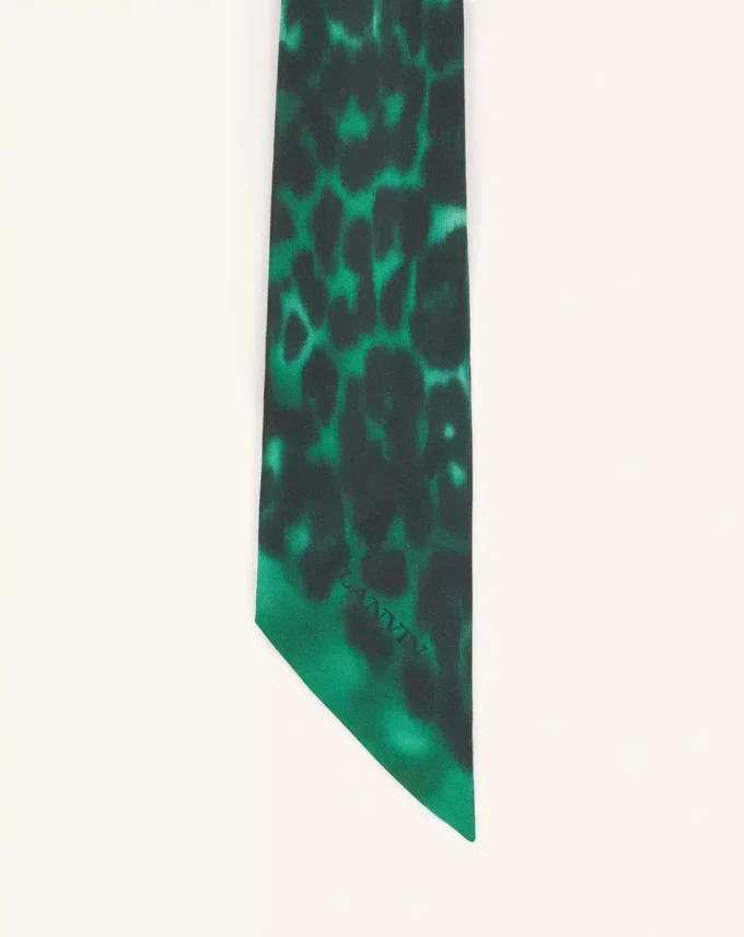 Twilly in seta con stampa leopardata Twilly in seta con stampa leopardata