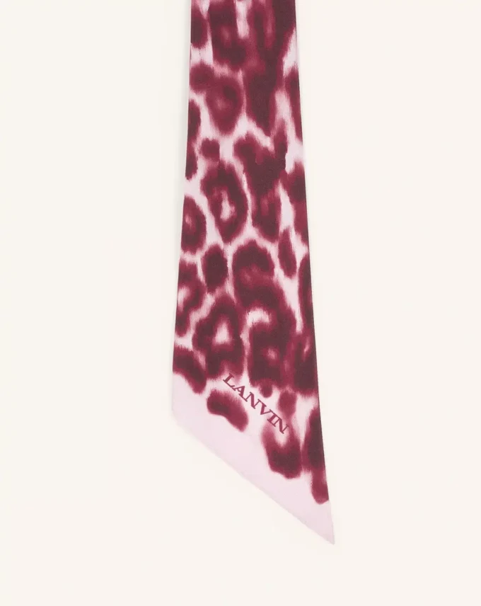 Twilly in seta con stampa leopardata Twilly in seta con stampa leopardata