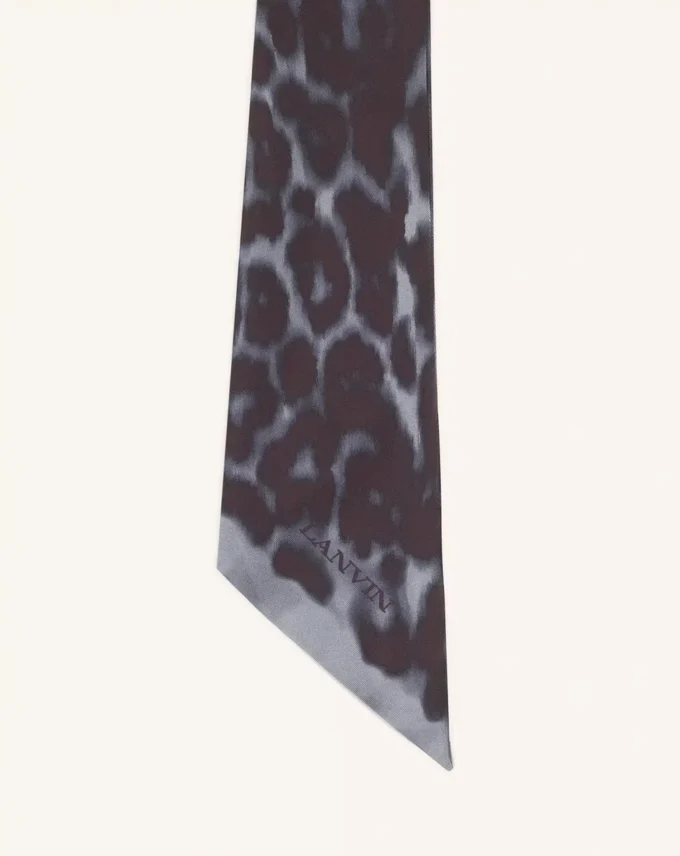 Twilly in seta con stampa leopardata Twilly in seta con stampa leopardata