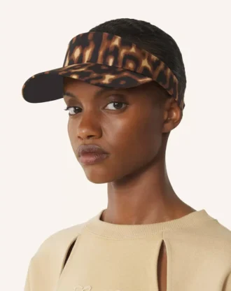 Visiera con stampa leopardata Lanvin