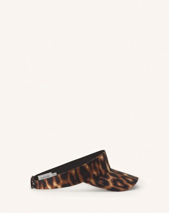 Visiera con stampa leopardata Lanvin Visiera con stampa leopardata Lanvin
