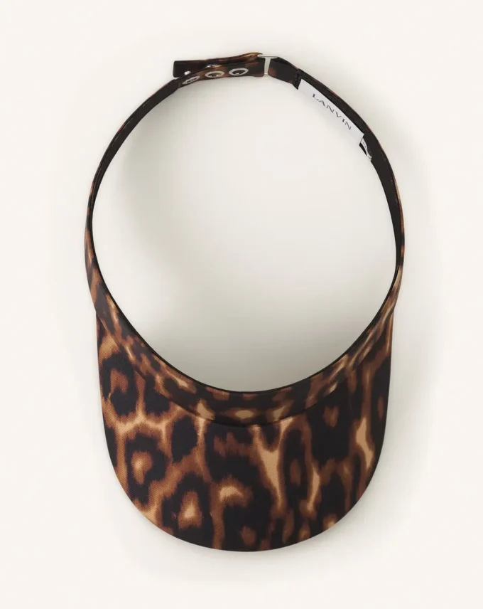 Visiera con stampa leopardata Lanvin Visiera con stampa leopardata Lanvin